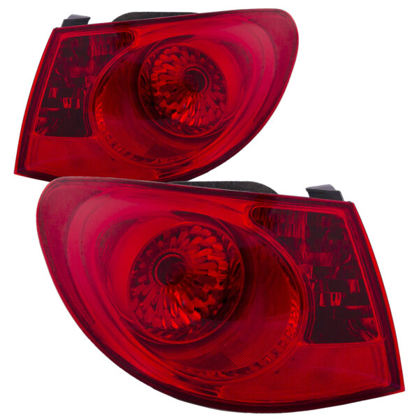 New Set Of 2 Fits HYUNDAI ELANTRA 2007-10 Tail Lamp LH & RH Side Outer Assembly