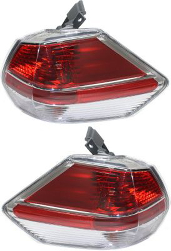 New Set Of 2 Fits NISSAN ROGUE 2014-16 Tail Lamp LH And RH Side Outer Assembly