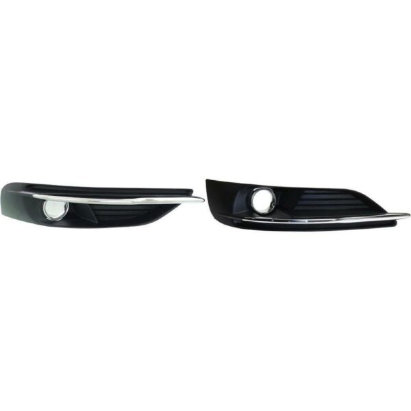 New Set Of 2 Fits CHRYSLER 200 2011-14 Driver & Passenger Side Fog Lamp Molding