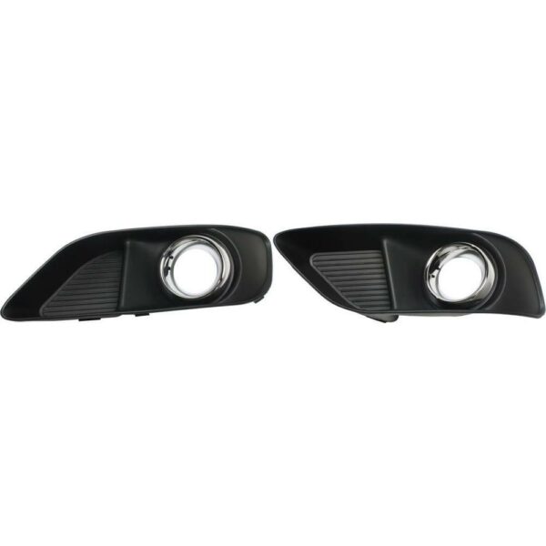 New Set Of 2 Fits CHRYSLER 300 12-14 Passenger & Driver Side Fog Lamp Molding