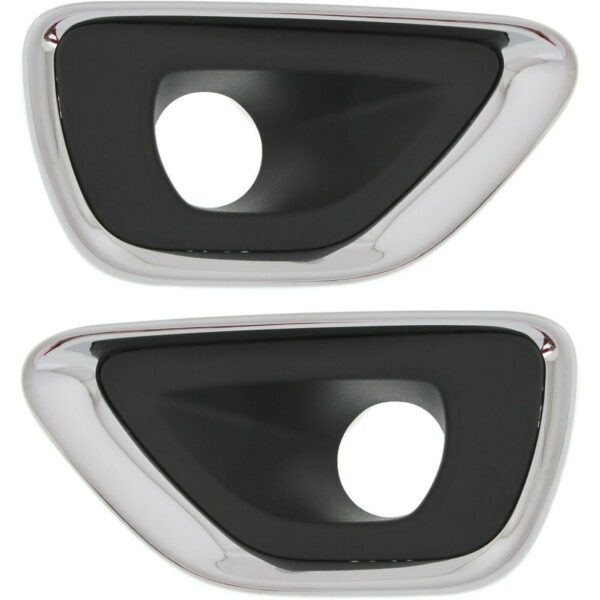 New Set Of 2 Fits JEEP GRAND CHEROKEE 14-16 Left & Right Side Fog Lamp Molding