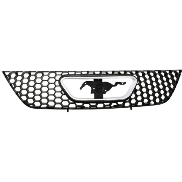 New Fits FORD MUSTANG 1999-2004 Front Side Grille Black/Chrome FO1200357