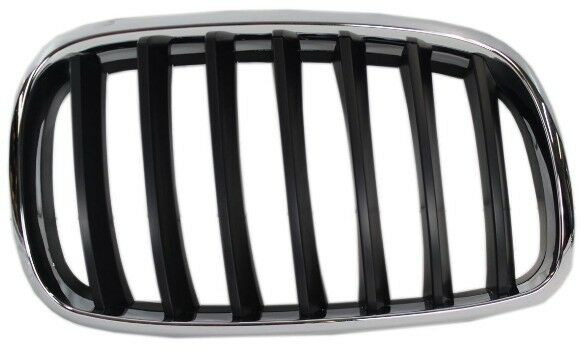 New Fits BMW X5 2007-2011 Right Side Grille Chrome/Black BM1200181
