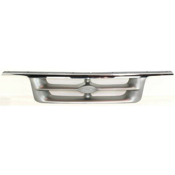 New Fits FORD RANGER 1995-97 Front Side Grille Gray With Chrome Strip FO1200317