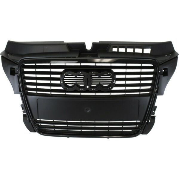 New Fits AUDI A3 2009-2013 Grille Primed W/O License Plate Holes AU1200119