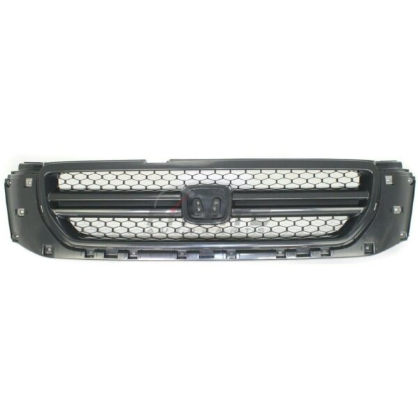 New Fits HONDA PILOT 2003-2005 Front Grille Dark Gray Shell & Insert HO1200170