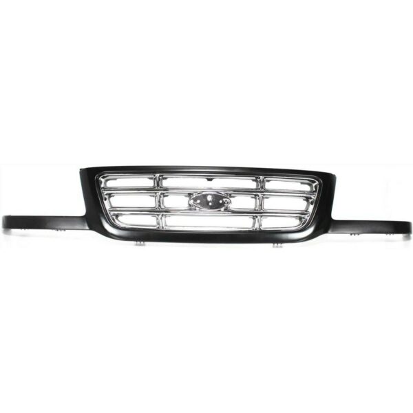 New Fits FORD RANGER 2001-03 Grille Painted With Chrome Bar Insert FO1200394