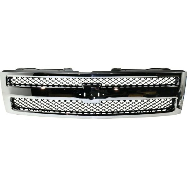 New Fits CHEVROLET SILVERADO 1500 07-13 Front Side Grille Chrome Shell GM1200572