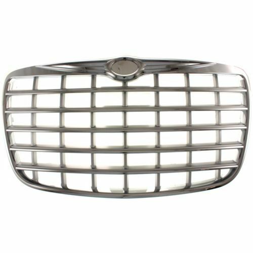 New Fits CHRYSLER 300 2005-10 Front Grille Chrome Frame W/Silver BARS CH1200276