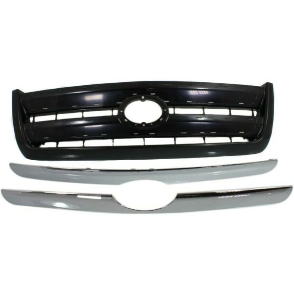 New Fits TOYOTA TUNDRA 2003-2006 Front Side Grille With Chrome Molding TO1200262