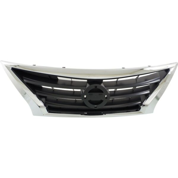 New Fits NISSAN VERSA SEDAN 2015-2018 Front Side Grille Chrome Black NI1200261