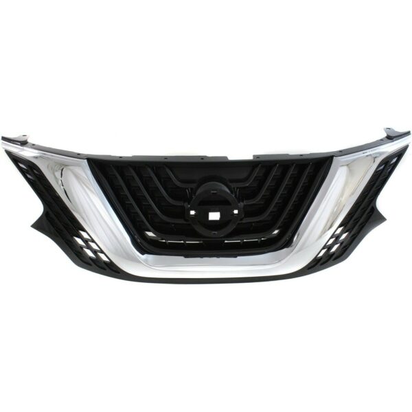 New Fits NISSAN MURANO 2015-17 Front Grille CHR Shell PTD-Black Insert NI1200278