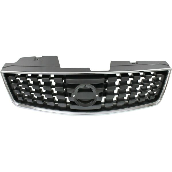 New Fits NISSAN SENTRA 2008-2009 Front Side Grille Black W/CHR Frame NI1200248