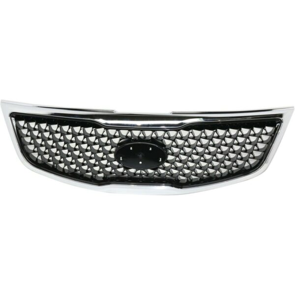 New Fits KIA SPORTAGE 2014-2016 Front Side Grille Black W/CHR Molding KI1200162