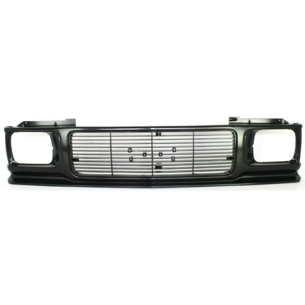 New Fits GMC JIMMY 92-94 Front Side Grille Textured BLK Shell & Insert GM1200230