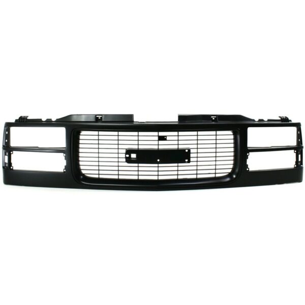 New Fits GMC C2500 1994-00 Front Grilles BLK Shell & Insert Cross Bar GM1200357