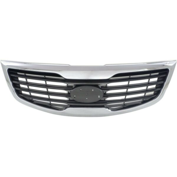 New Fits KIA SPORTAGE 2011-2012 Front Side Grille With Chrome Molding KI1200147