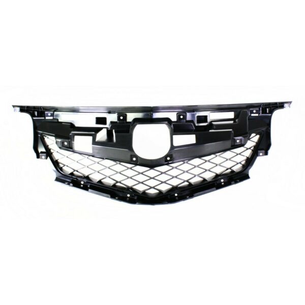 New Fits ACURA 2009-11 Front Side Grille Frame Matte BLK Plastic CAPA AC1202100C