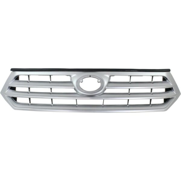 New Fits TOYOTA HIGHLANDER 2011-2013 Front Side Grille Painted Silver TO1200346