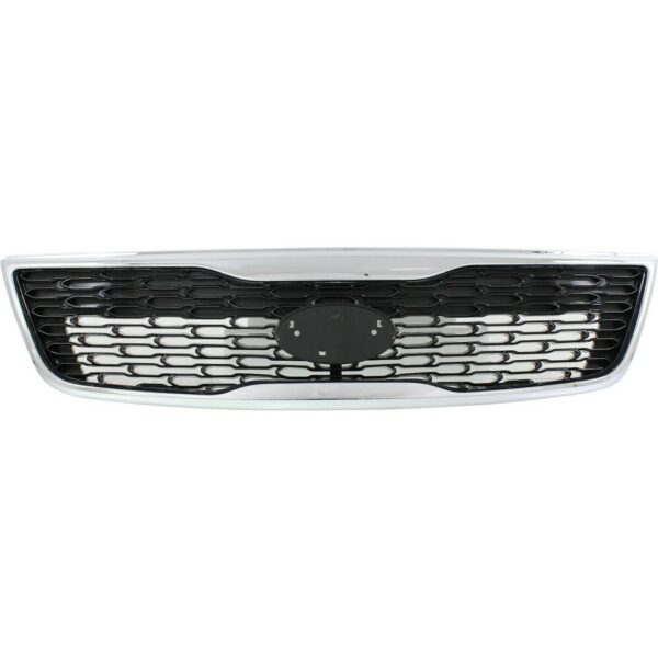 New Fits KIA SORENTO 2014-15 Front Side Grille Black/Chrome BLK Shell KI1200155