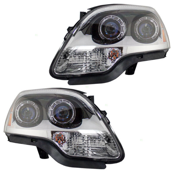 New Set of 2 Fits GM VANS ACADIA 2007-08 LH & RH Side Halogen Headlamp Assembly