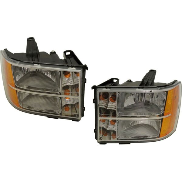 New Set of 2 Fits GM TRUCKS & VANS SIERRA/PU 07-13 LH & RH Side Headlight Assy