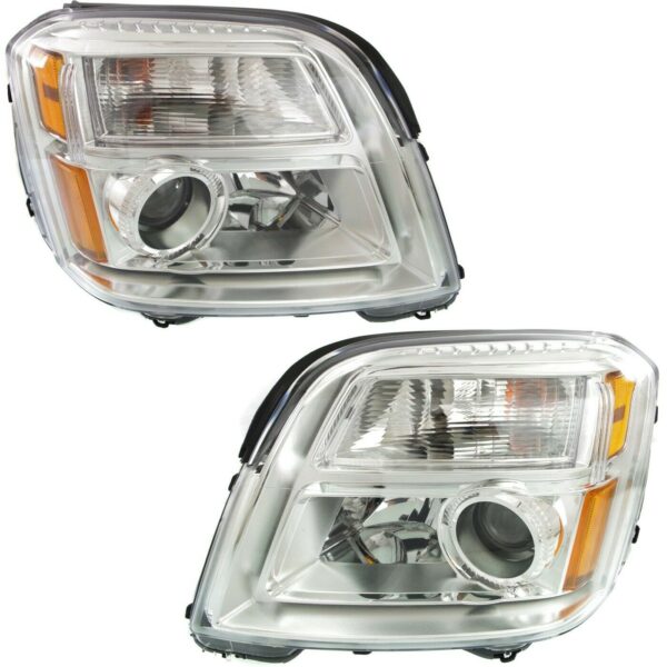 New Set of 2 Fits GM TRUCKS & VANS TERRAIN 10-15 LH & RH Side Headlamp Assy CAPA