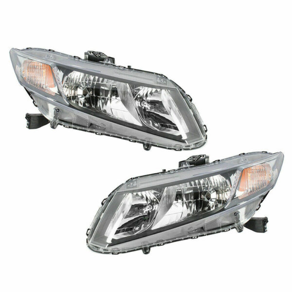 New Set of 2 Fits HONDA CIVIC CP 2013 Front Left & Right Side Headlamp Assembly