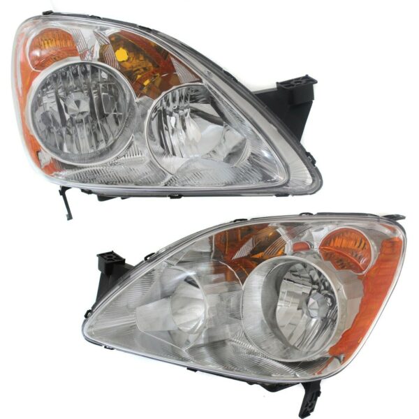 New Set of 2 Fits HONDA CRV 2005-2006 LH & RH Side Headlight Lens & Housing