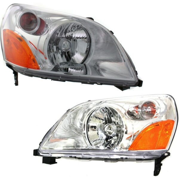 New Set of 2 Fits HONDA PILOT 2003-2005 LH & RH Side Headlight Lens & Housing