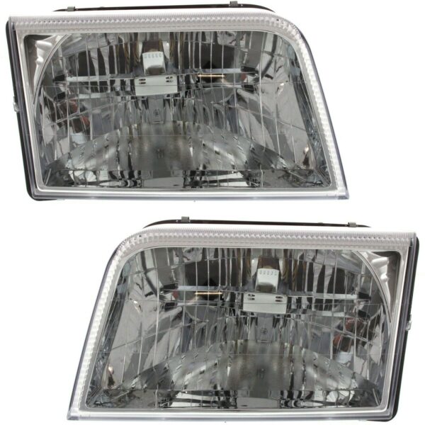 New Set of 2 Fits MERCURY MARQUIS 06-11 LH & RH Side Headlamp Lens & Housing