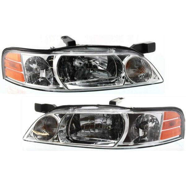 New Set of 2 Fits NISSAN DATSUN ALTIMA 2000-01 Left & Right Side Headlight Assy