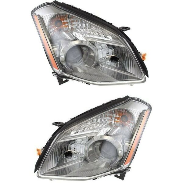 New Set of 2 Fits NISSAN DATSUN MAXIMA 2007-08 LH & RH Side Halo Headlight ASSY