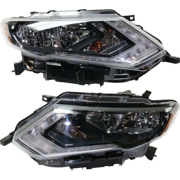 New Set of 2 Fits NISSAN DATSUN ROGUE 2017-20 LH & RH Side Halogen Headlamp ASSY