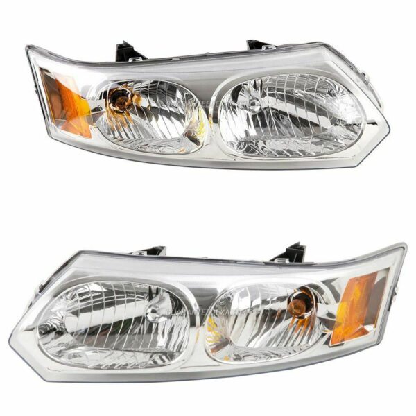 New Set of 2 Fits SATURN ION 2003-2007 Left & Right Side Headlight Assembly SD