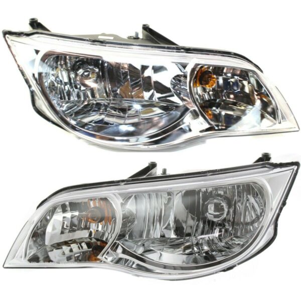 New Set of 2 Fits SATURN ION 2003-2007 Left & Right Side Headlight Assembly CP