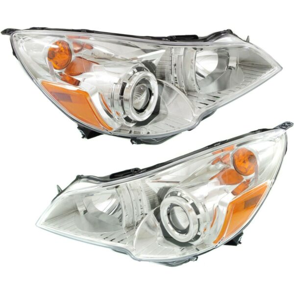 New Set of 2 Fits SUBARU LEGACY 2010-2012 Left & Right Side Headlight Assembly