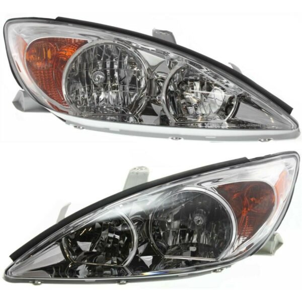 New Set of 2 Fits TOYOTA CAMRY 2002-04 Driver & Passenger Side Headlight LE XLE