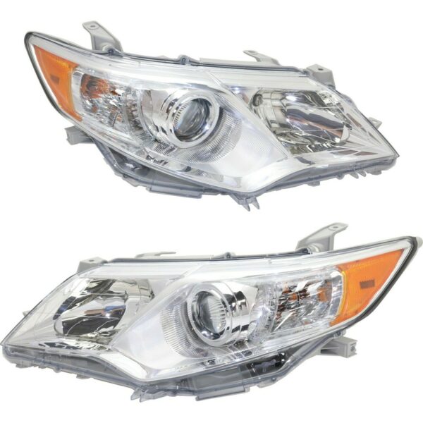 New Set of 2 Fits TOYOTA CAMRY 2012-14 RH & LH Side Halo Headlight ASSY L/LE/XLE