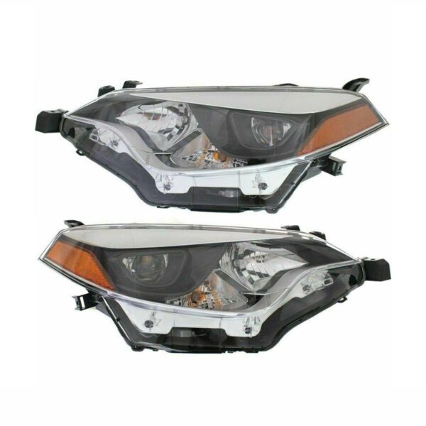 New Set of 2 Fits TOYOTA COROLLA/SD 2014-2016 LH & RH Side Headlight Assembly