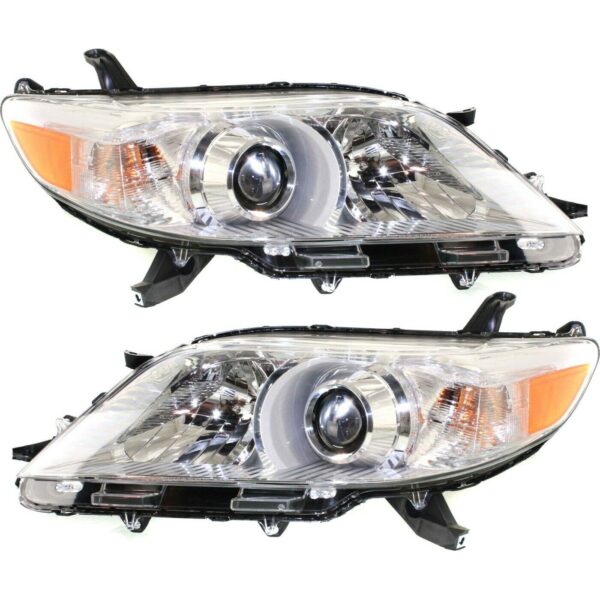 New Set of 2 Fits TOYOTA SIENNA 11-20 LH & RH Side Halo Headlamp ASSY WO/LED DRL