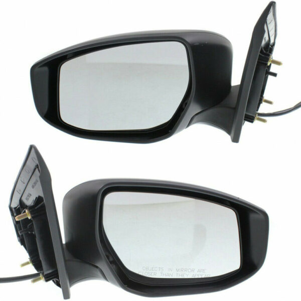 New Set Of 2 Fits NISSAN SENTRA 13-19 LH & RH Side Pwr Mirror Man Fldg Non-Htd