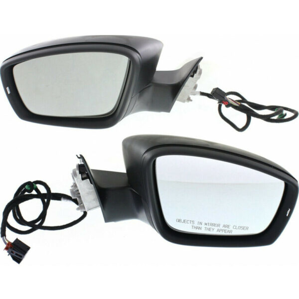 New Set Of 2 Fits VOLKSWAGEN PASSAT 12-12 LH & RH Side Pwr Mirror Man Fldg Htd