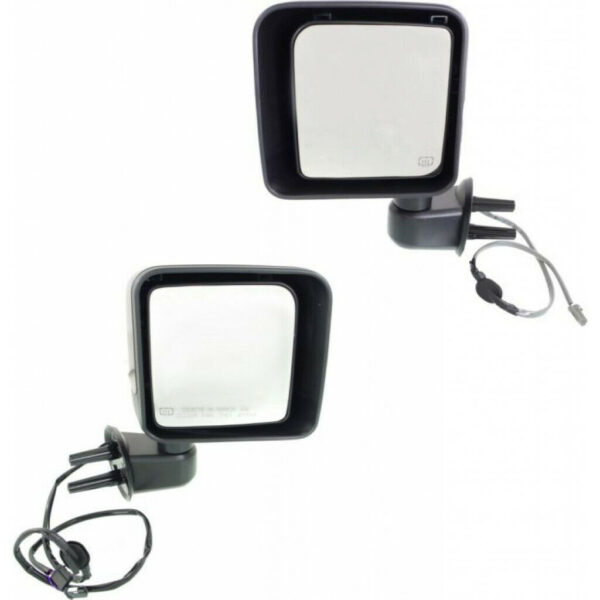 New Set Of 2 Fits JEEP WRANGLER 14-14 LH & RH Side Power Mirror Man Folding Htd