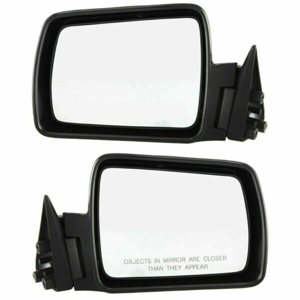 New Set Of 2 Fits JEEP CHEROKEE 84-93 LH & RH Side Man Mirror Non-Fldg Non-Htd