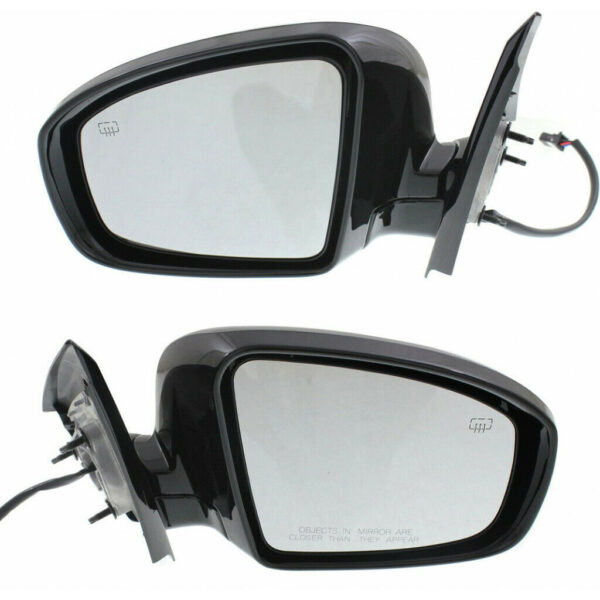 New Set Of 2 Fits NISSAN PATHFINDER 13-16 LH & RH Side Pwr Mirror Man Fldg Htd