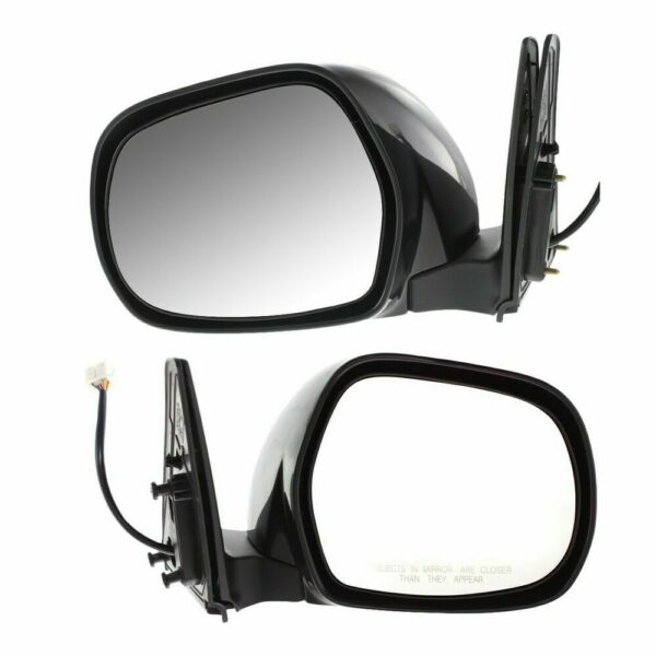 New Set Of 2 Fits LEXUS GX470 03-09 LH & RH Side Pwr Mirror Manual Folding Htd