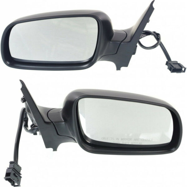 New Set Of 2 Fits VOLKSWAGEN GOLF 99-06 LH & RH Side Pwr Mirror Manual Fldg Htd