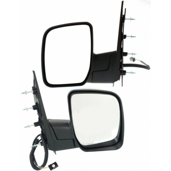 New Set Of 2 Fits FORD ECONOLINE VAN 09-09 L&R Side Pwr Mirror Man Fldg Non-Htd