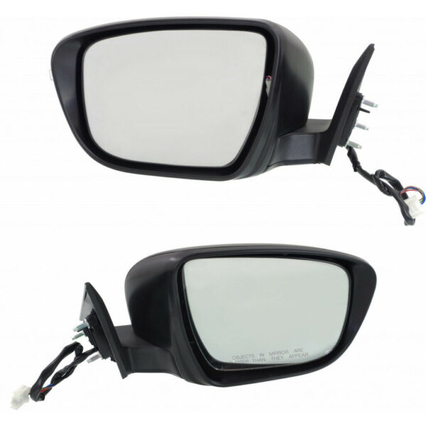 New Set Of 2 Fits NISSAN ROGUE 14-16 LH & RH Side Power Mirror Man Fldg Non-Htd